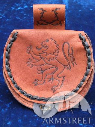 Medieval Leather Pouch Bag  