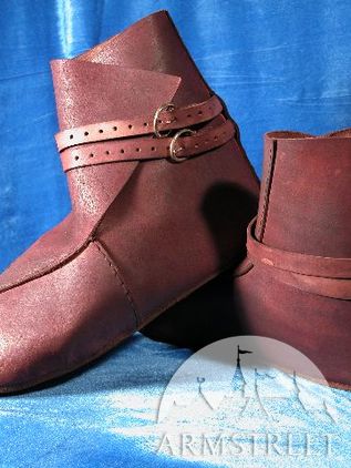 Straight Medieval Leather Shoes