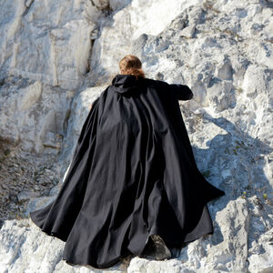 Medieval Black Cloak "Watcher"