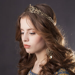 Medieval Brass Circlet Crown “Lost princess"
