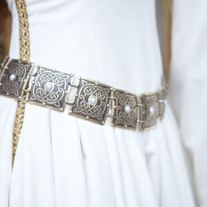Brass Women's Etched Belt "The Accolade"