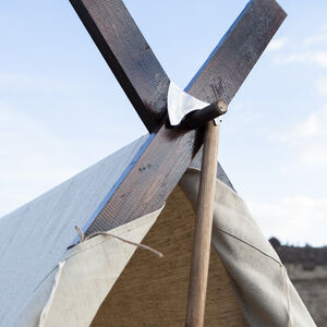 Natural Canvas Viking Tent for SCA and Reenactment