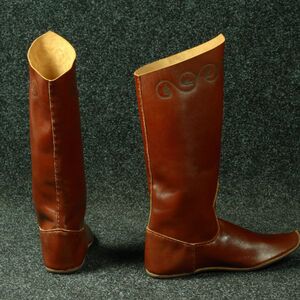 SCA  medieval leather boots