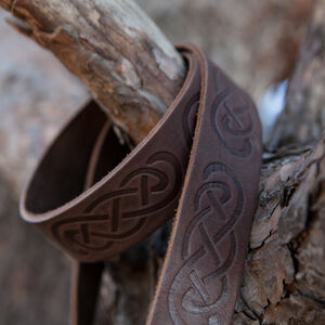 Embossed Leather Viking Belt