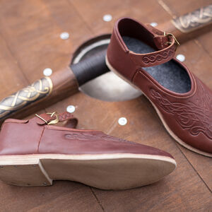 Embossed Women’s Shoes with Strap