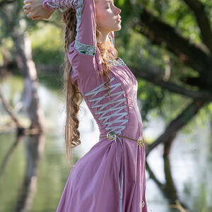 Medieval Princess Fantasy Gown Dress "Water Flowers"