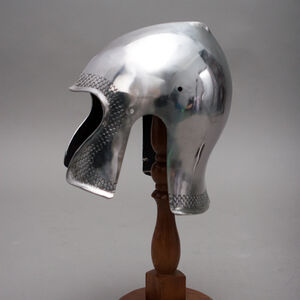 Medieval fantasy etching helm helmet