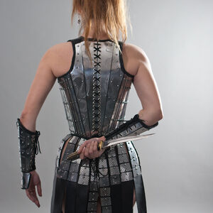 Lady-warrior fantasy armour corset and skirt