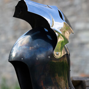 Medieval Fantasy Armor Helmet with Visor “Dark Wolf” 