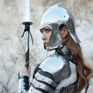 Fantasy helmet and pauldrons armor