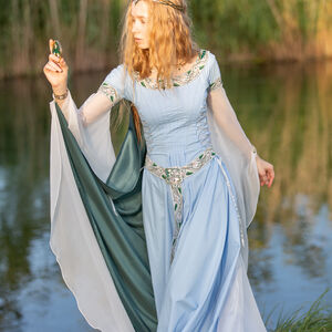 Medieval Elven Princess Gown “Water Flowers” 