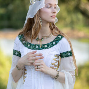 Medieval fantasy Wedding Dress “Water Flowers” 