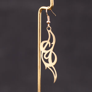 Medieval Brass Earrings “Wild Rose”