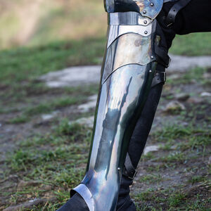 Medieval knight Armor Greaves "Dark Wolf"