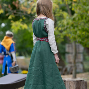 Girl's undetunic, sleeveless surcoat and fabric belt set "First Adventure"