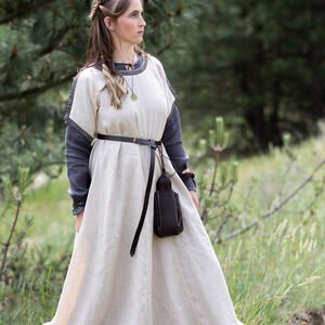 Medieval LARP clothing dress with trim “Trea the Serene”