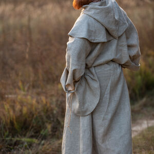 Medieval fantasy monk's costume with hood
