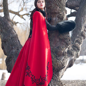 Medieval Fantasy Woolen Coat “Queen of Shamakhan”