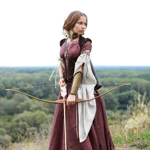 Medieval Clothing "Archeress" with undertunic and corset