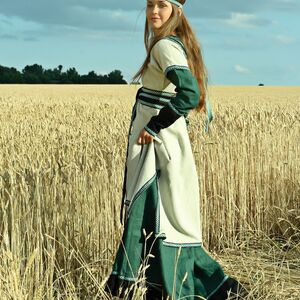 MEDIEVAL LONG LADY TUNIC WITH OVERCOAT