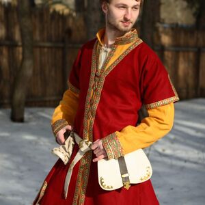 Prince of Denmark medieval tunic and overcoat dark-ages costume set
