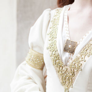 Embroidered Medieval Dress "The Accolade"