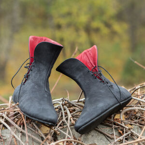 Medieval Gothic Boots "Moonless Night"