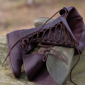 Brown and Green Medieval Fantasy Boots “Forest”
