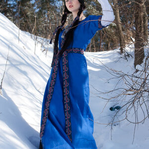 Medieval Flax Linen Dress  Coat And Chemise