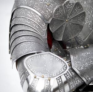  Stainless etched full medieval knight armor set