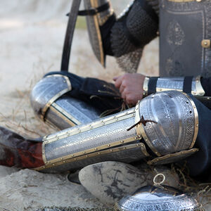  Functional armor kit  cuirass, pauldrons, bazubands, greaves with cops "Prince of the East"