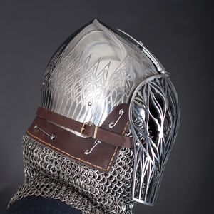 Medieval Knight Bascinet Helmet for SCA 