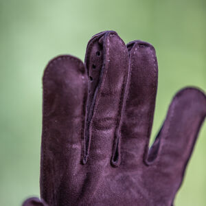 Padded leather HEMA fencing gloves "Heritage" with short cuff
