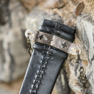 Stainless dagger and leather sheath set "Wayward Knight"