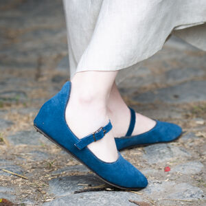 Blue medieval shoes for women “Townswoman”