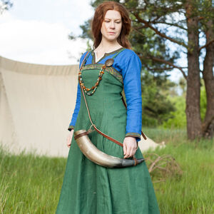 Viking Linen Apron Skirt “Ingrid the Hearthkeeper”