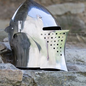 Knight Armour HelmVisored Barbuta