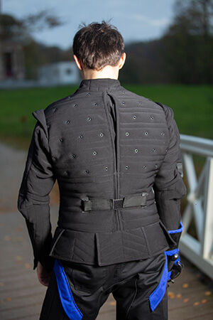 Rear view at protection multipurpose HEMA jacket 