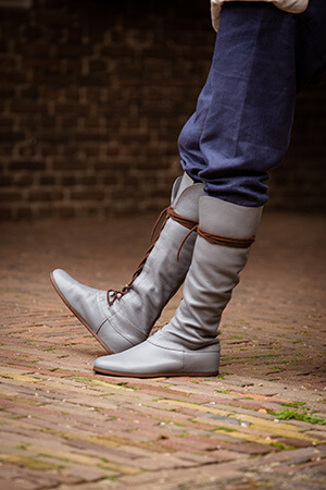 Limited Edition Grey High Boots "Forest"
