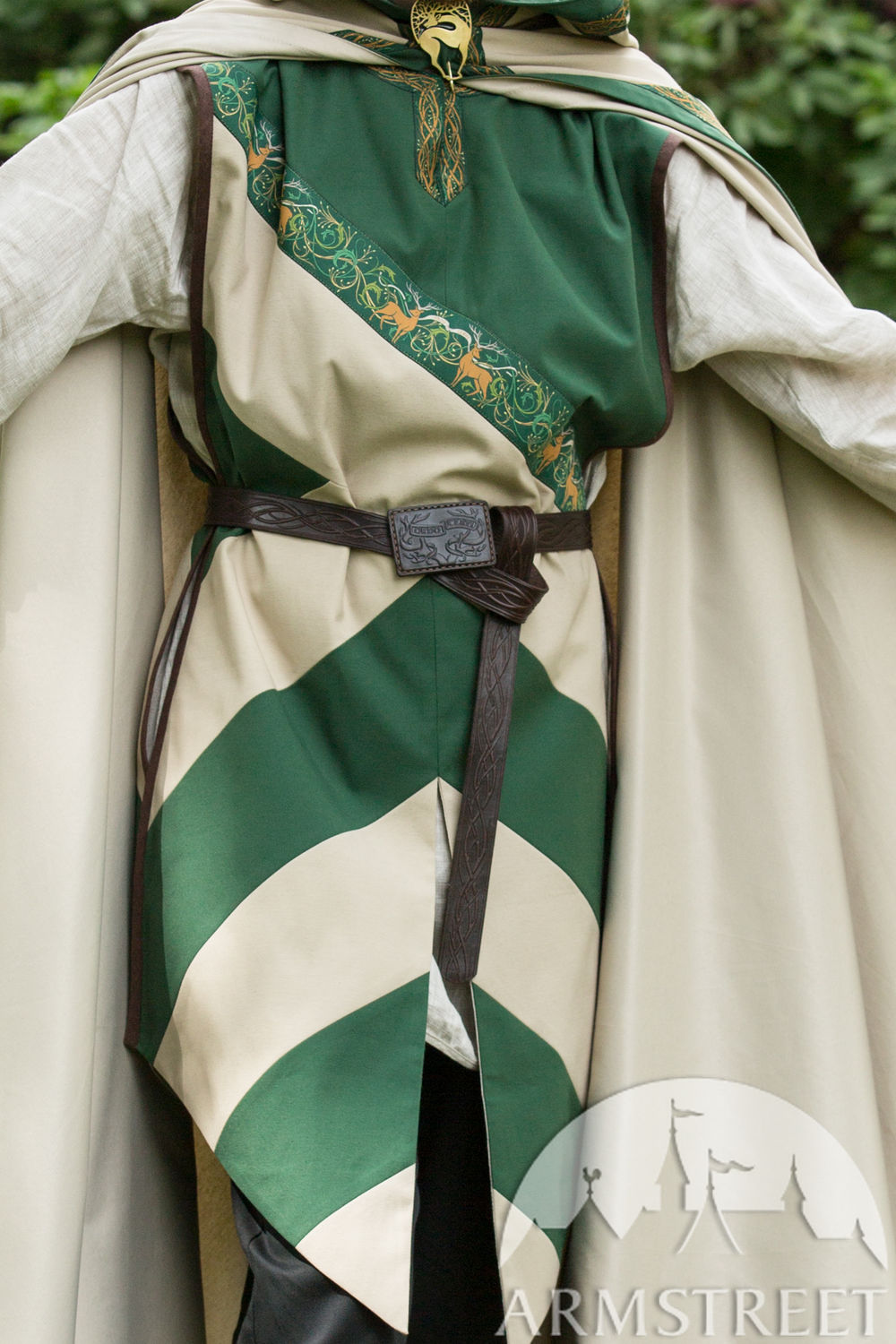 Custom tabards and cloak for the Ordo Cervi team at Bicolline