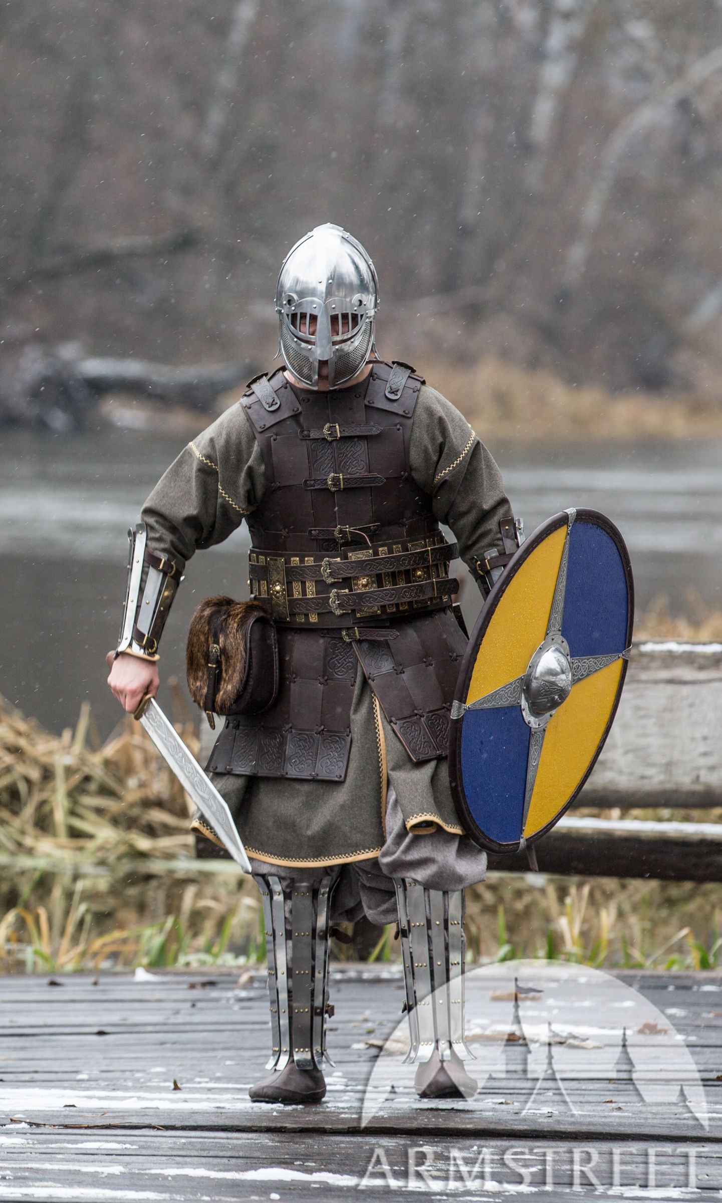 Fantasy Viking Leather Armor “Olegg the Mercenary” for sale. Available