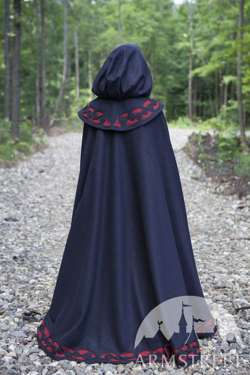 Renaissance Gothic SCA & LARP Costume Shoulder Hooded Cape Cloak Brown