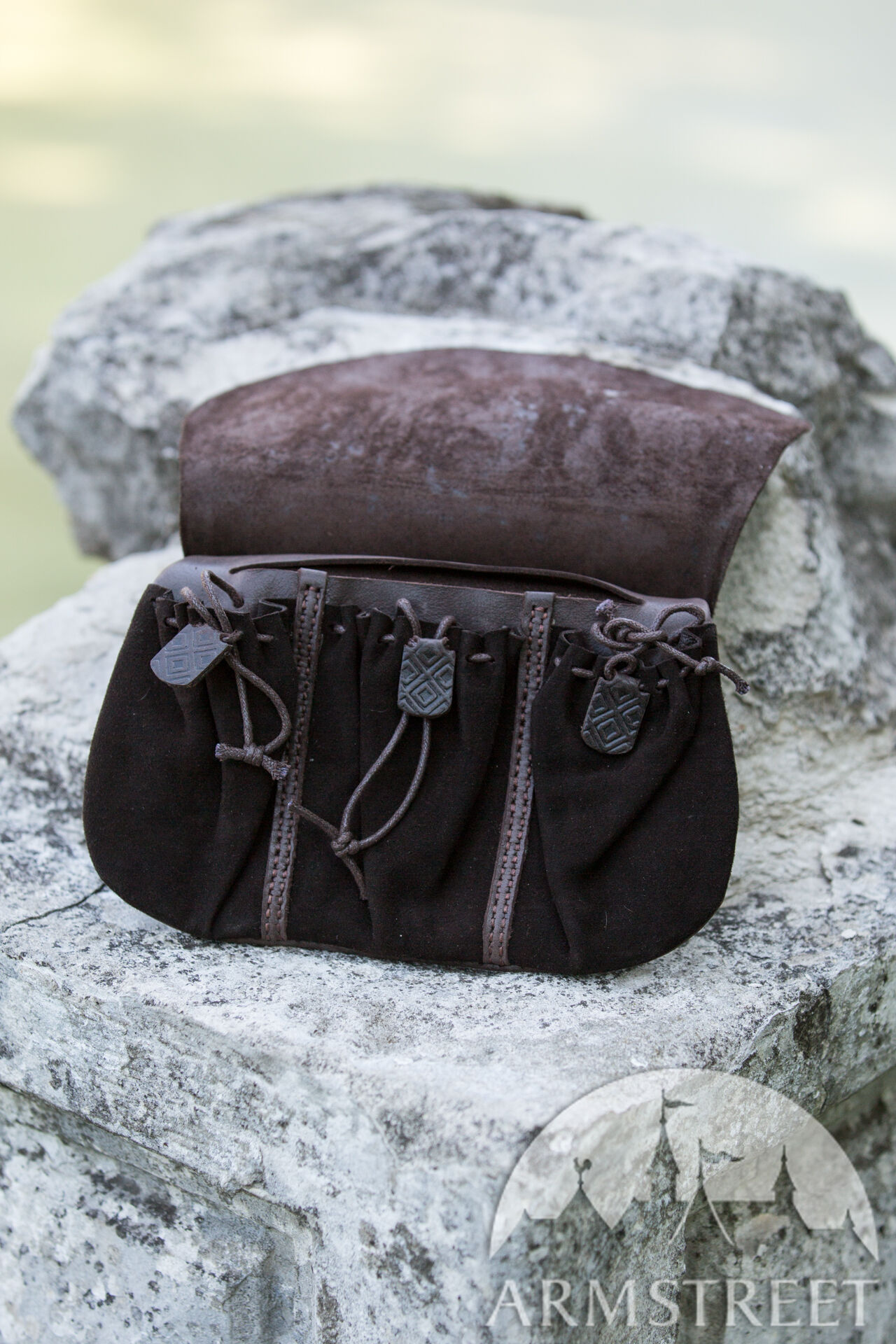 Cosplay Medieval Fantasy Leather Little Pouch Wallet Purse Put It on Your Belt 