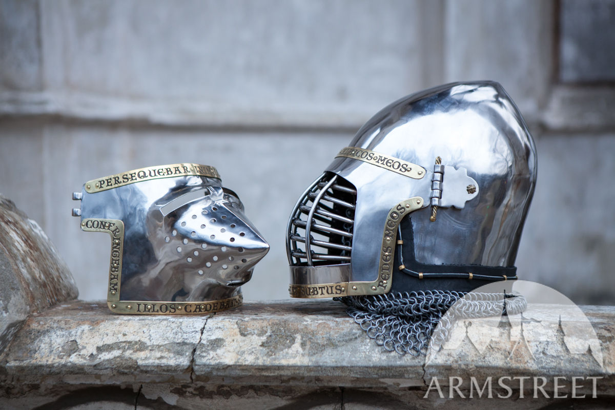 Details about   Custom SCA HNB 16 Gauge Steel Medieval Tournament Bascinet Helmet Houndskull 