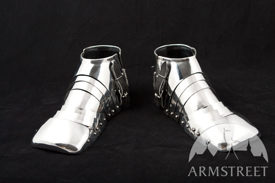 BLUNT Medieval-Sabatons-Armor-Fighting-Functional-Blunt Acier Shoes Médiévale KN501 