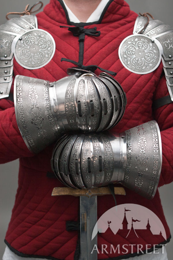 Gauntlets Armor Metal Plate Pair Set of 2 Gloves Knight Reenactment SCA