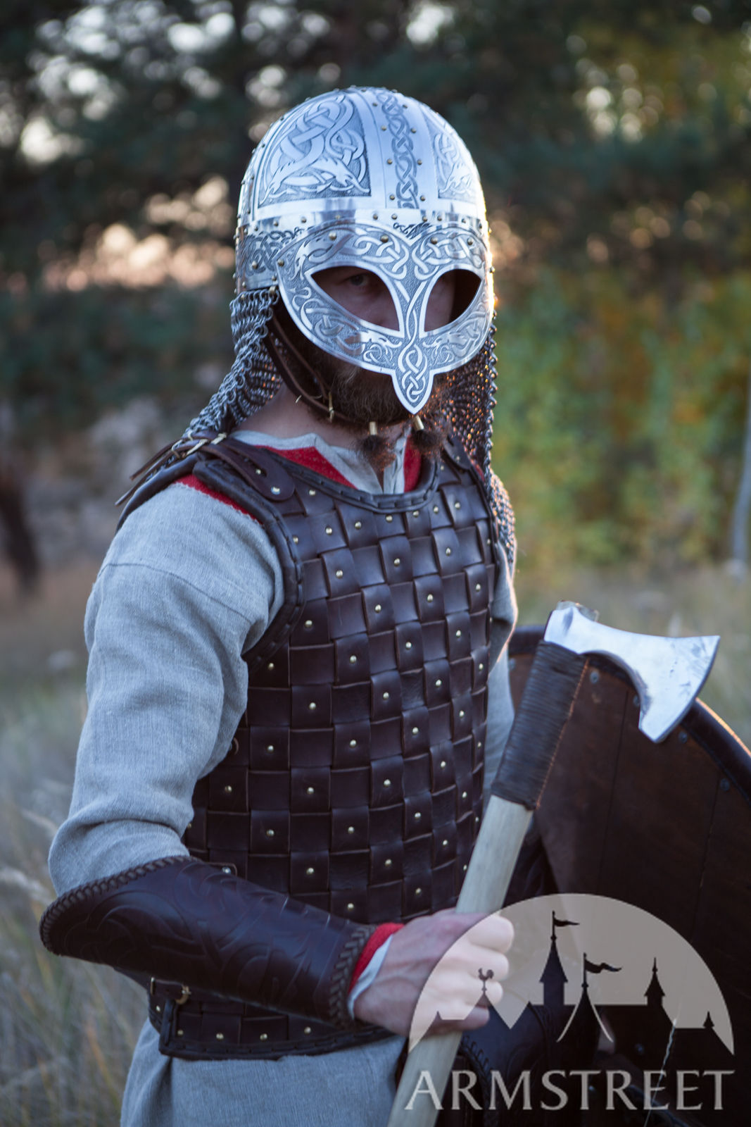 Medieval SCA LARP The Viking Wolf Valsgärde Style Helmet Reenactment 