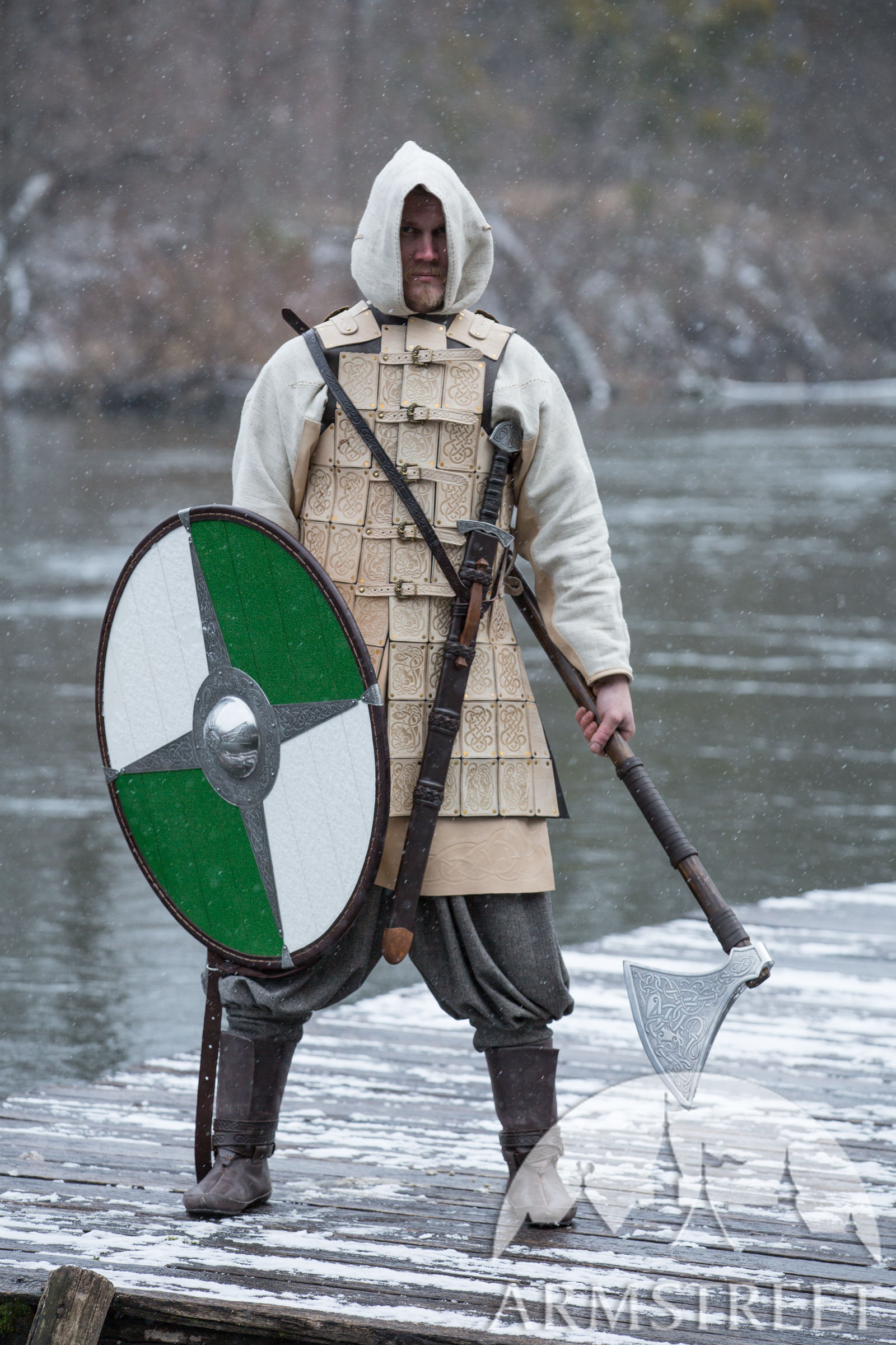 armor viking leather gods medieval armstreet