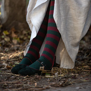 3 pairs of Horizontally Striped Medieval Socks