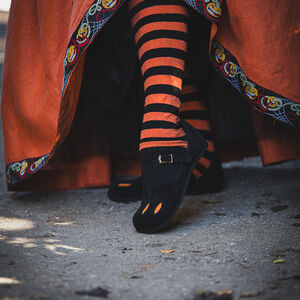 3 pairs of Horizontally Striped Medieval Socks